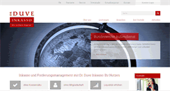 Desktop Screenshot of drduve-inkasso.de